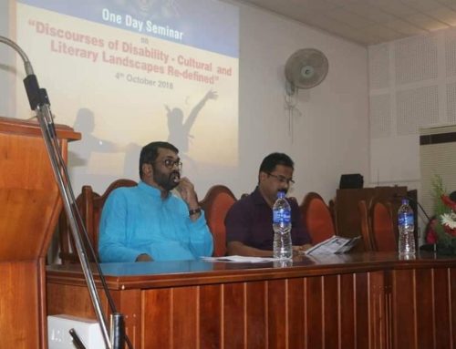 One day Seminar on “Discourses Of Disability – Cultural and Literary Landscapes Re-Defined”