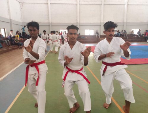 PMGC Won Bronze Medal in Karate Team Kata Event Of Calicut University